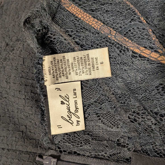 Byron Lars Sheer Black Lace Midi Dress - Picture 6 of 6